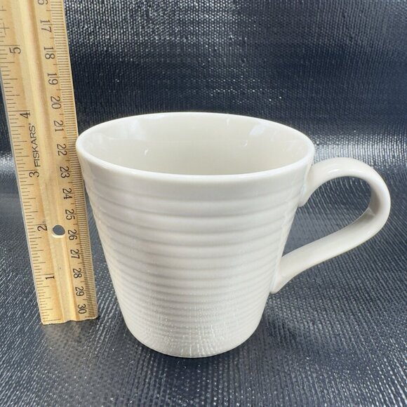 Royal Doulton Gordon Ramsay Maze Coffee Cup Mug Beige Brown Set 2 Mugs Cups VTG - Picture 3 of 13